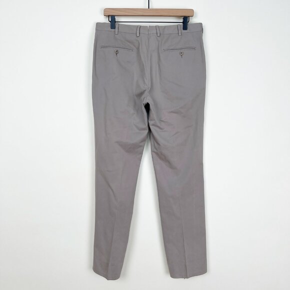 Ermenegildo Zegna Cashmere Cotton Trouser Pants Straight Tapered Leg Designer - Picture 9 of 13